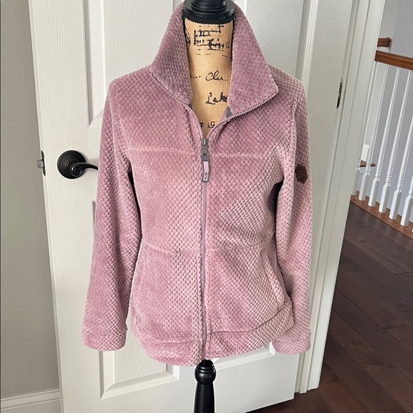 Free Country Women's Mauve purple lavender Teddy fleece Jacket small NWT - Picture 2 of 7